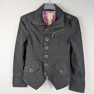 Diesel Extreme Cotton Denim Jean Jacket Black - Large